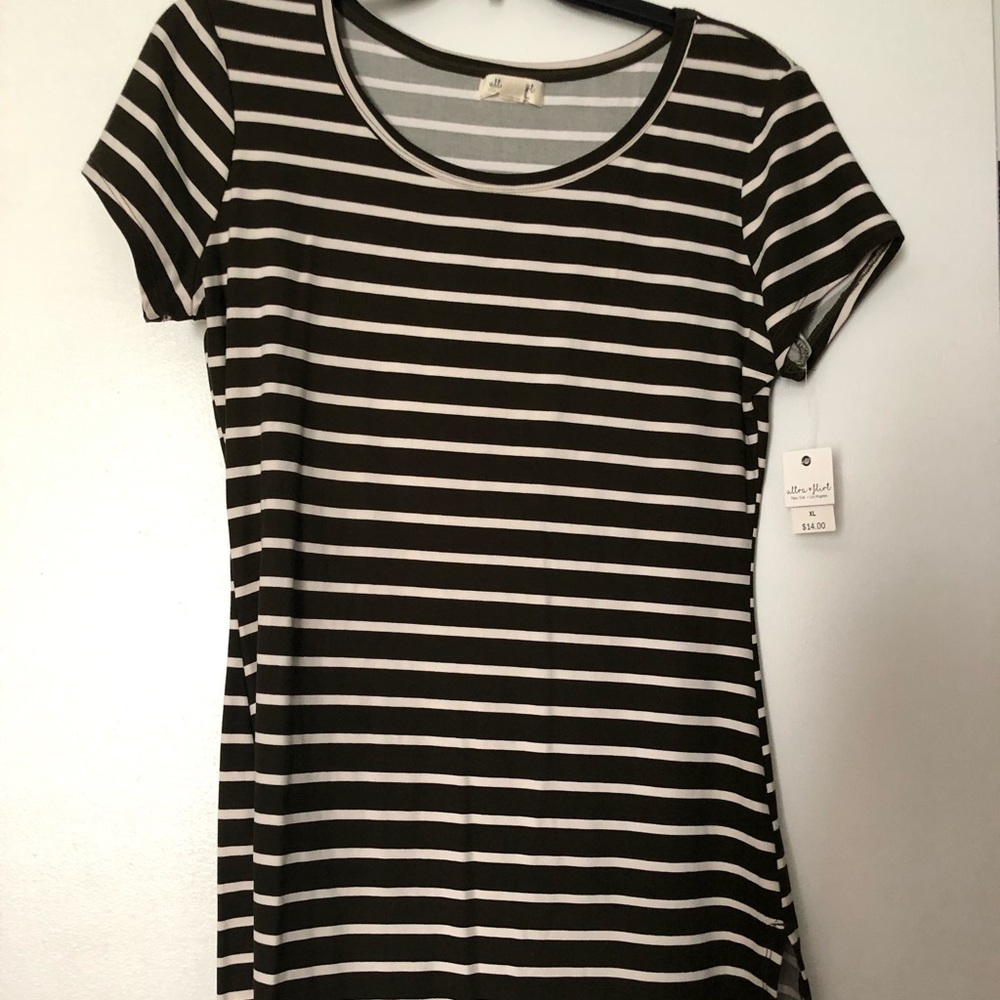 Striped t-shirt dress